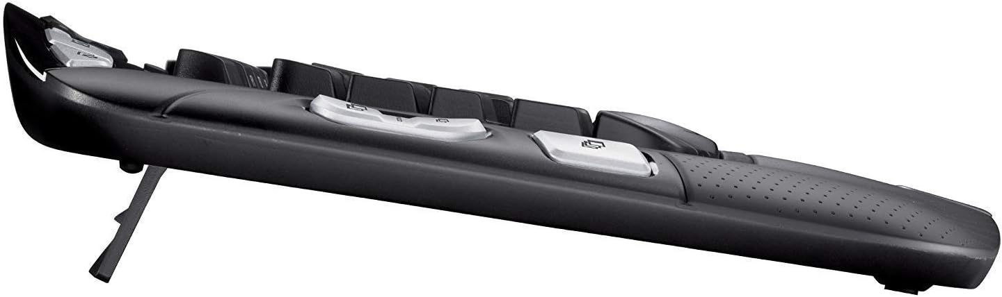 Logitech MK550 Wireless Wave K350 Keyboard and Mouse Combo — Includes Keyboard and Mouse, Long Battery Life, Ergonomic Wave Design with Wireless Mouse (with Mouse)