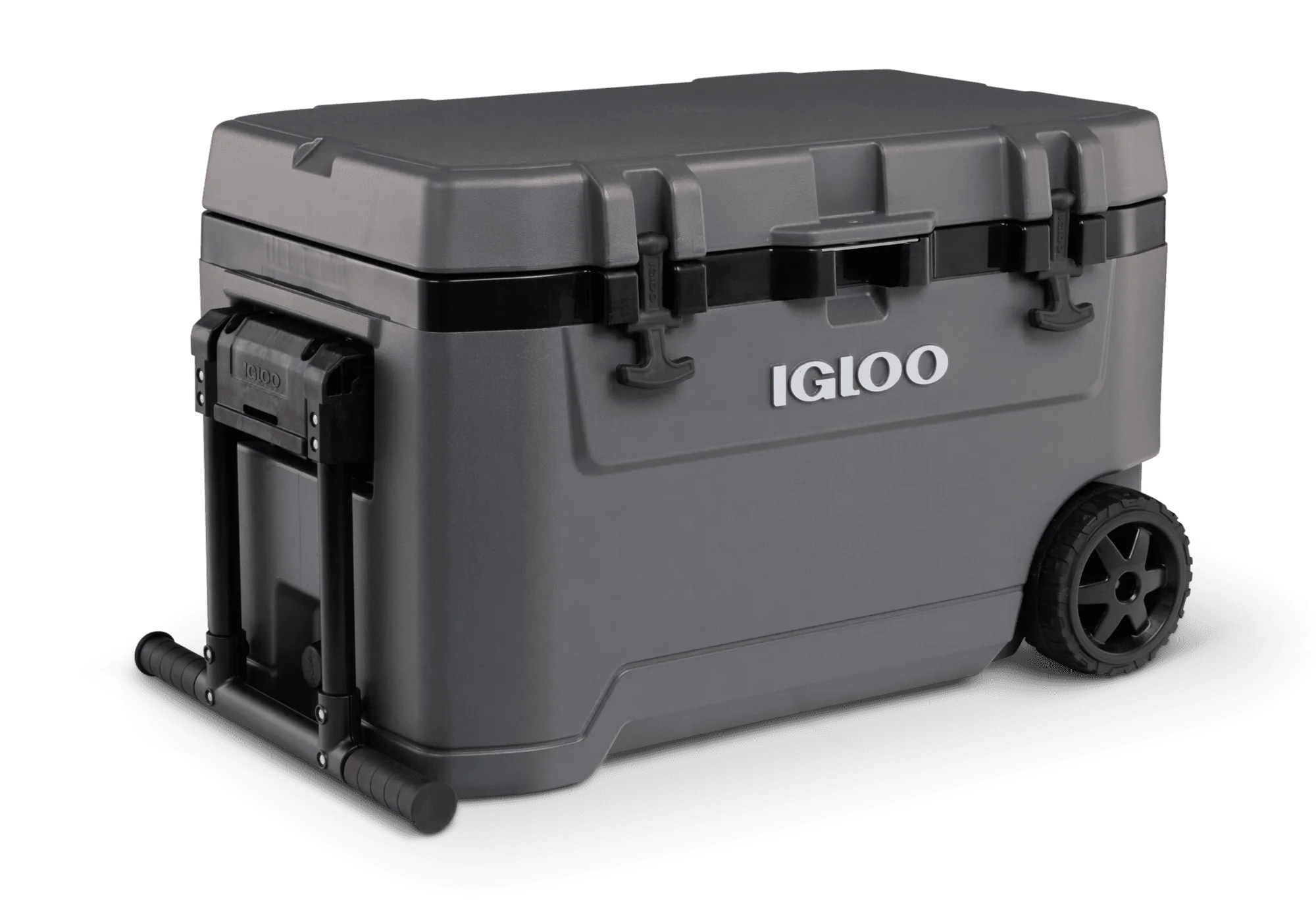 Igloo Overland 72 Quart Ice Chest Cooler with Wheels, Gray (31 x 18 x18)