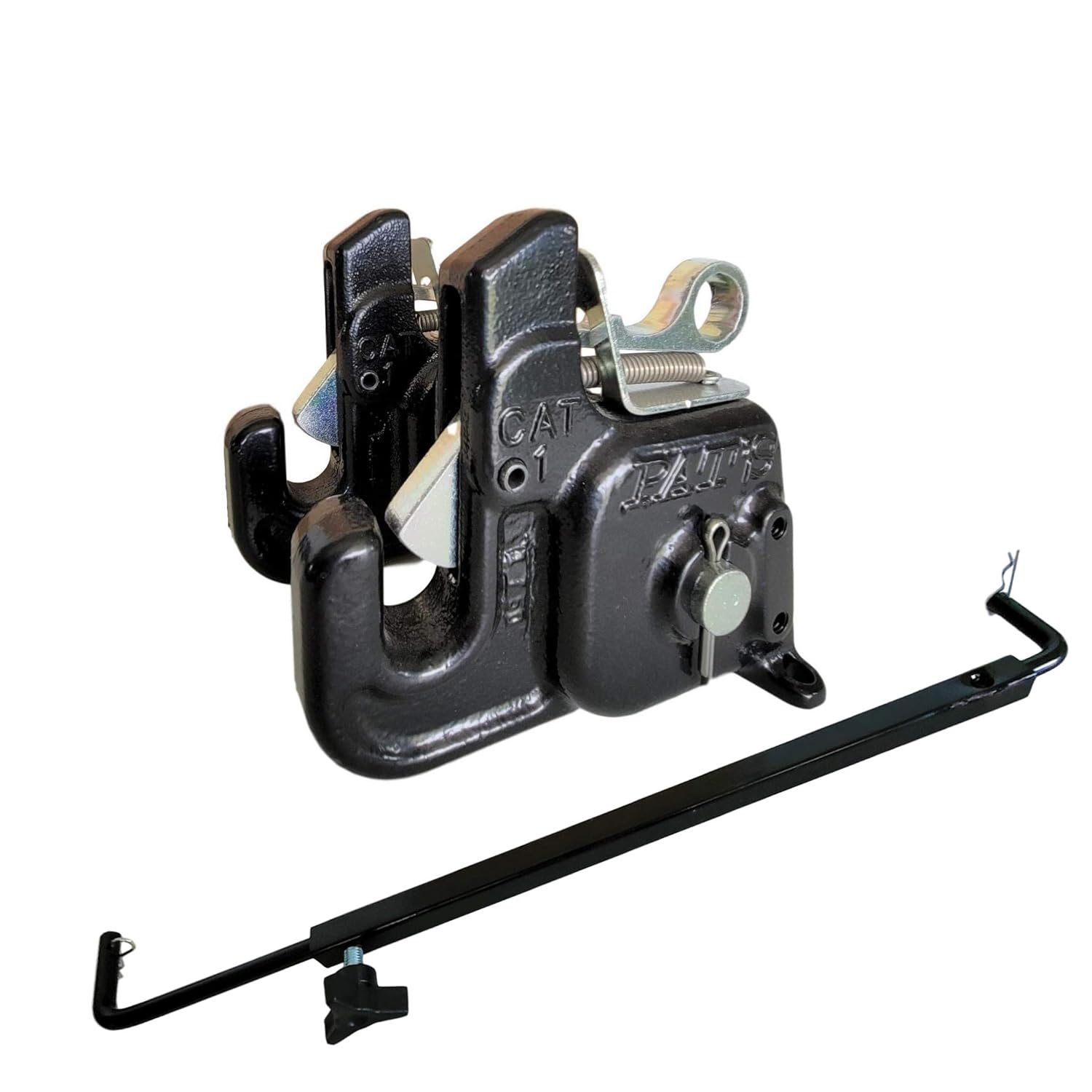 Pat's Easy Change with Stabilizer Bar - Best Quick Hitch System On The Market – Flexible, Durable and Affordable (RED CAT #1)