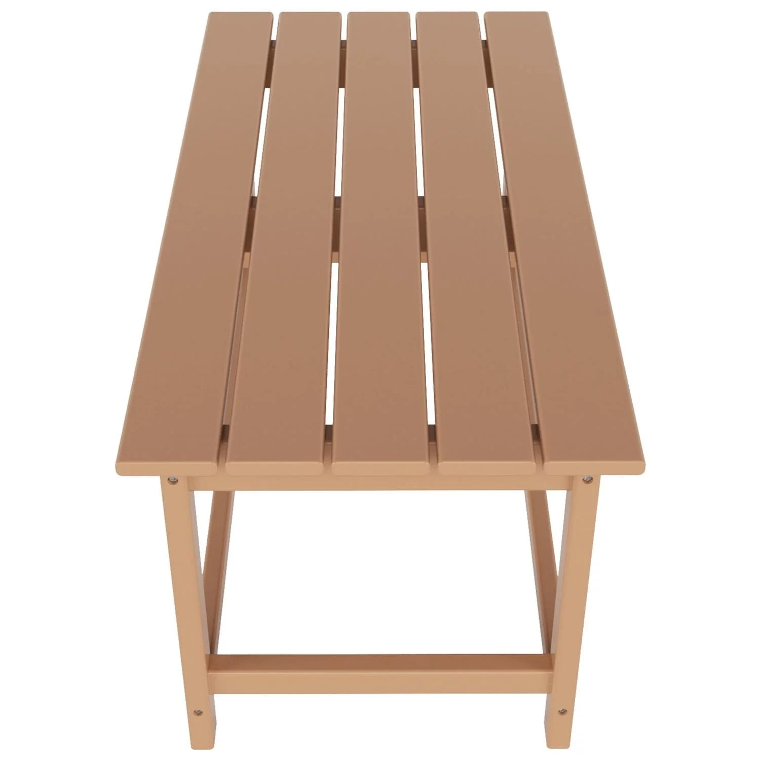 Polytrends  Laguna All Weather Poly Outdoor Coffee Table - Rectangle Teak