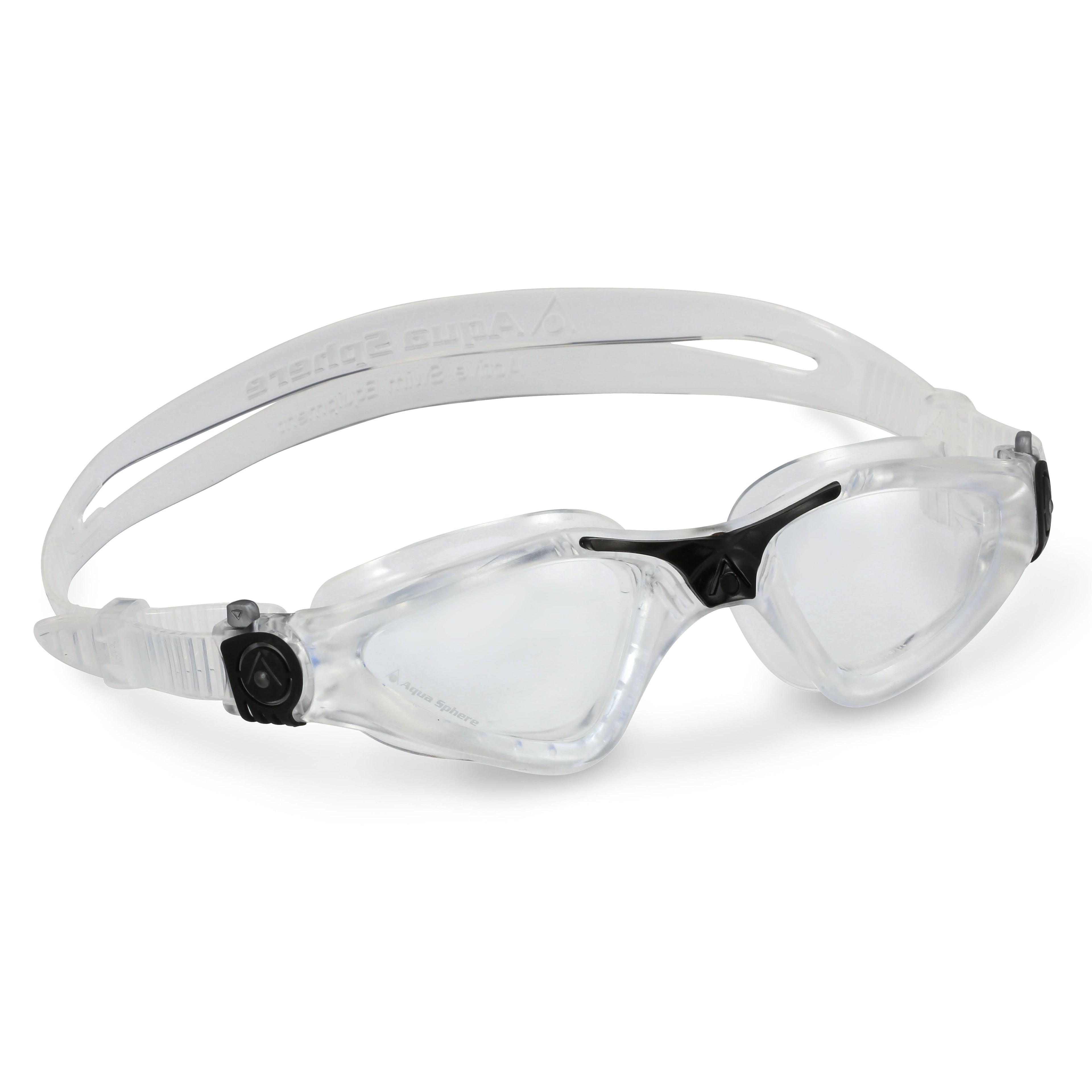 Aqua Sphere Kayenne Goggle with Clear Lens, Clear/Black, Regular