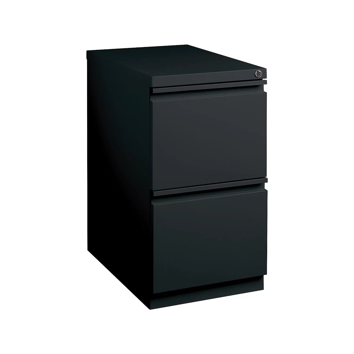 Staples 2-Drawer Vertical File Cabinet Locking Letter Black 19.88D 375804