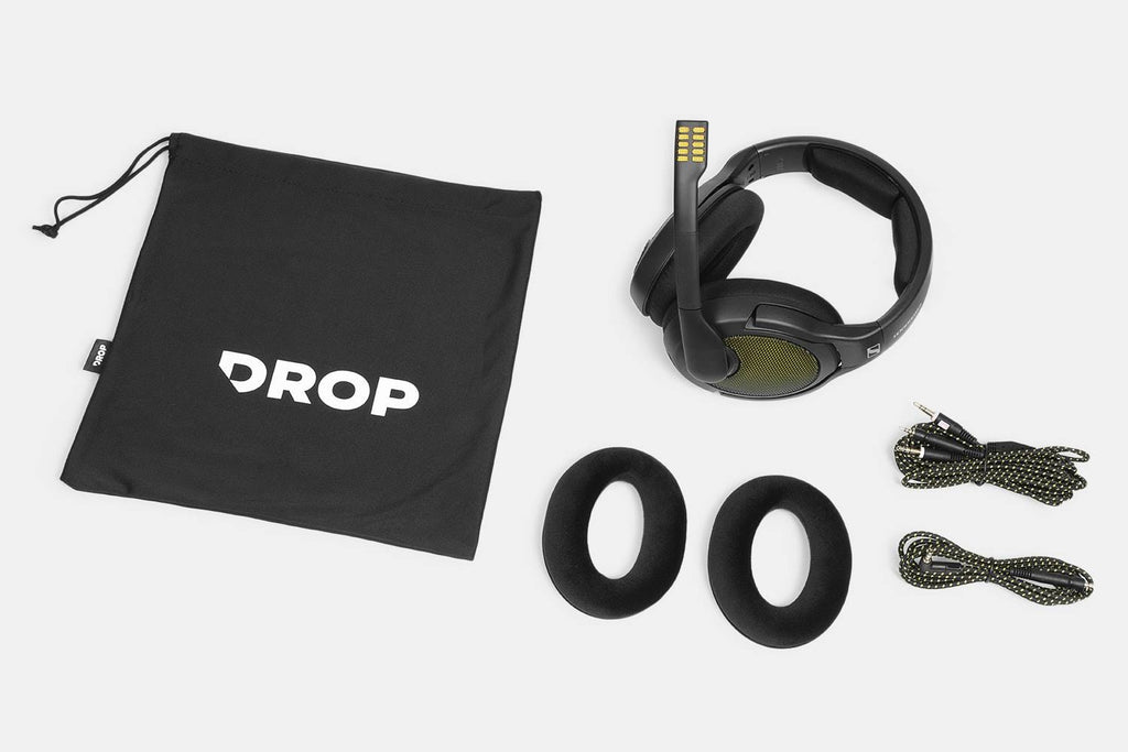 Drop + Sennheiser PC38X Gaming Headset — Noise-Cancelling Microphone Black