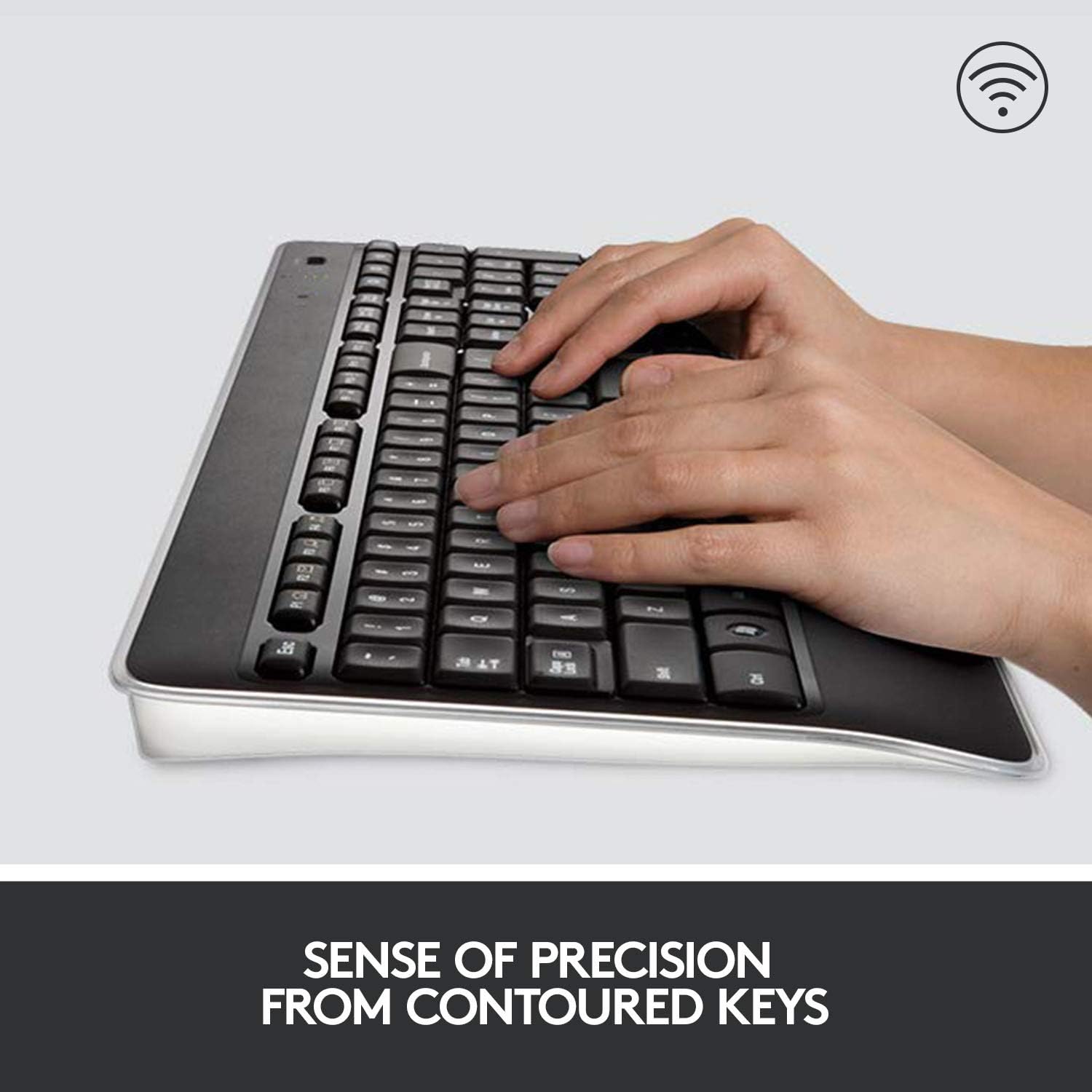 Logitech K800 Wireless Illuminated Keyboard — Backlit Keyboard, Fast-Charging, Dropout-Free 2.4GHz Connection