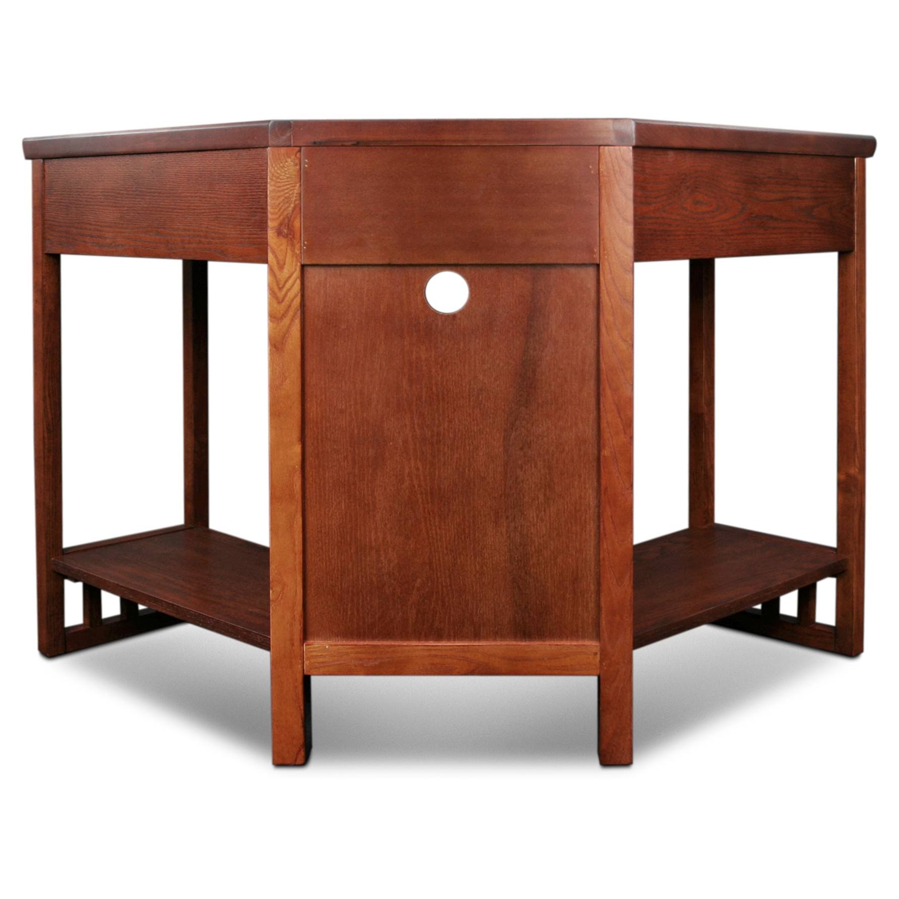 Leick Furniture Mission Corner Computer/Writing Desk, Oak