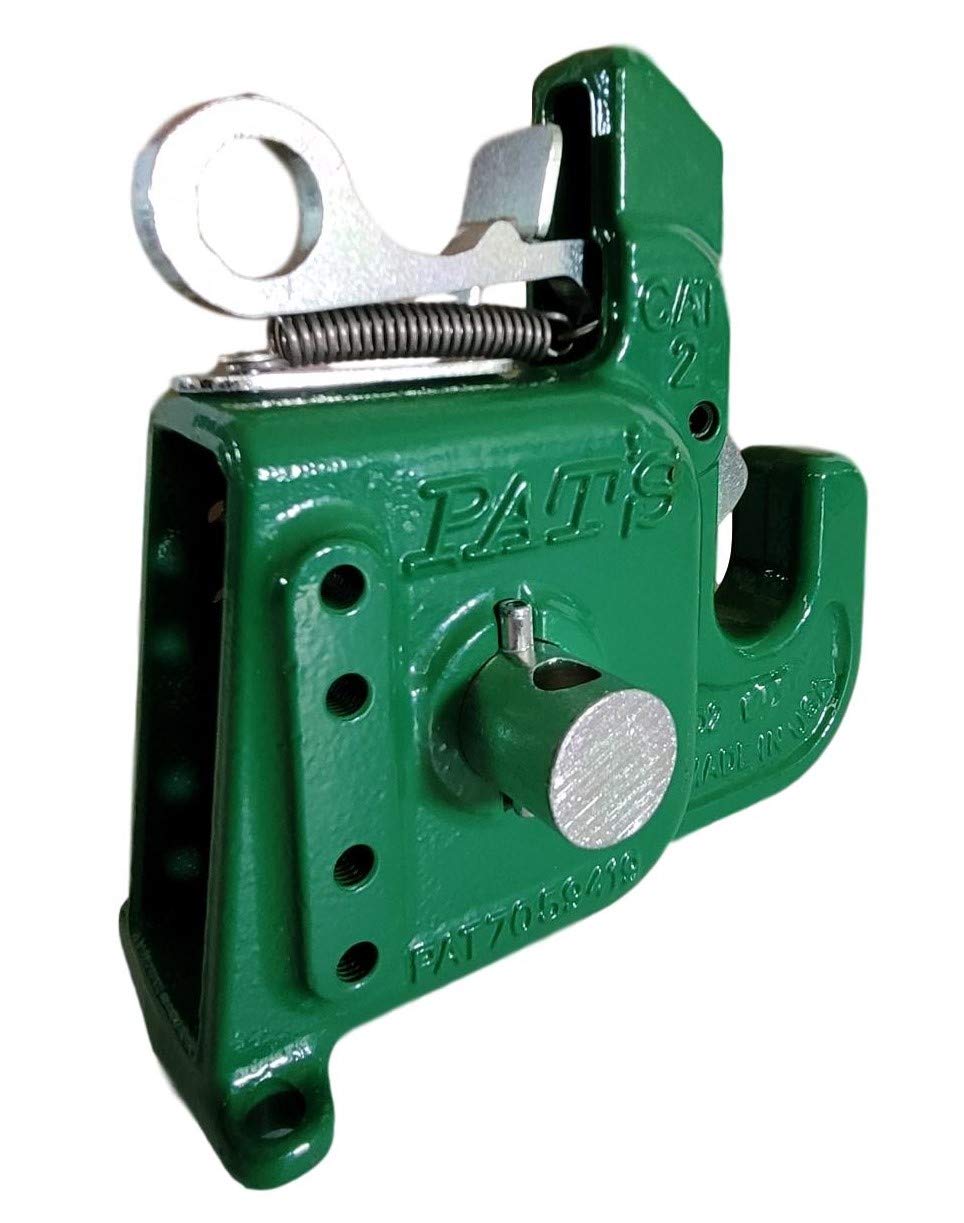 Pat's Easy Change with Stabilizer Bar - Best Quick Hitch System On The Market – Flexible, Durable and Affordable (CAT #1 Green)
