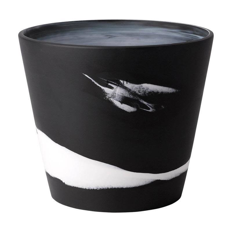 Wedgwood Burlington 6x22 Pot, Black u0026 White