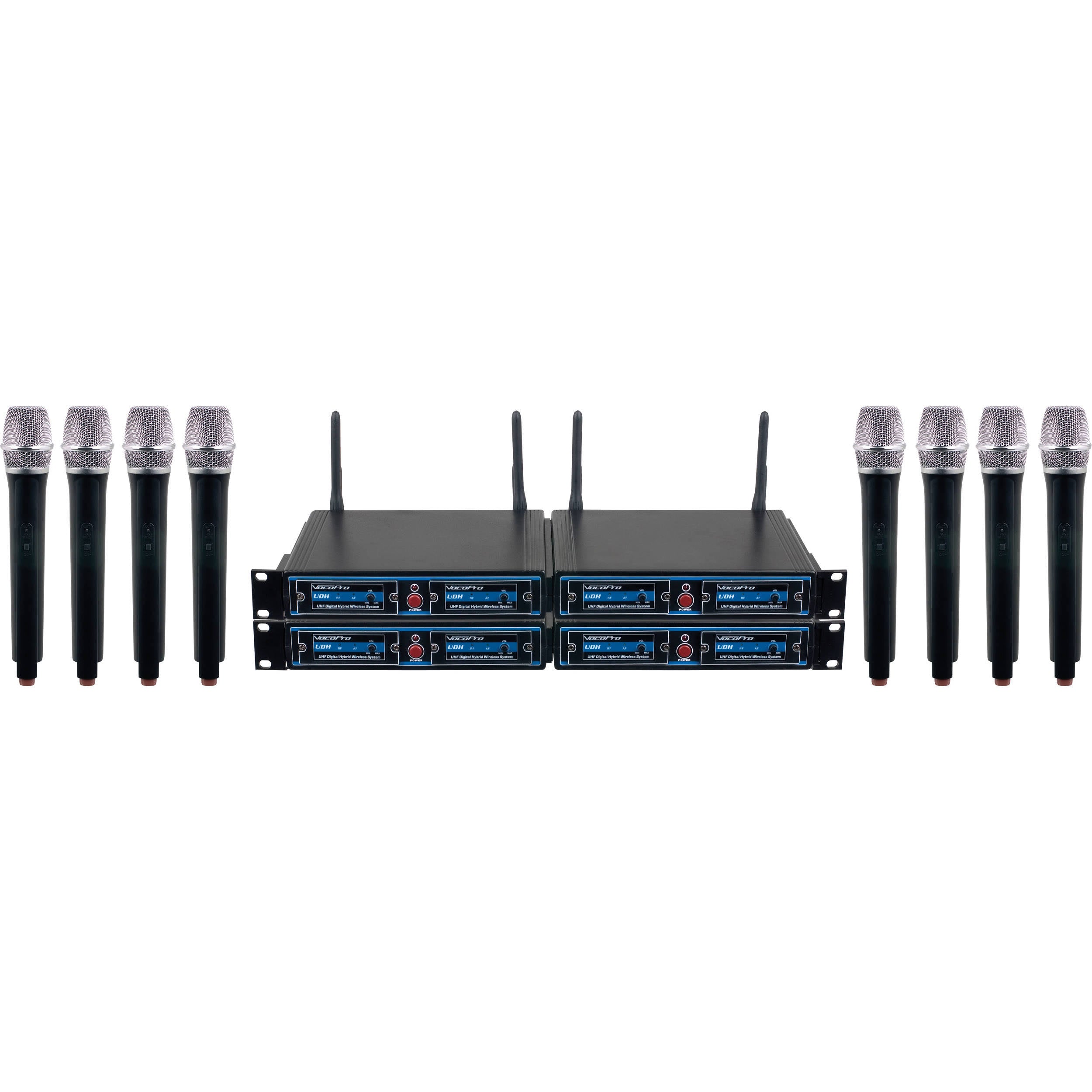 VocoPro UDH-CHOIR-8 UHF Handheld Wireless Microphone Package