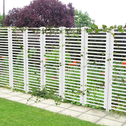 Privacy Fence 12 Pack, Air Conditioner Fence 15.7'' × 22'', Outdoor Privacy Fence Screen, Trash Can Enclosure, Pool Equipment Panels, Panels Outdoor for Garden Patio