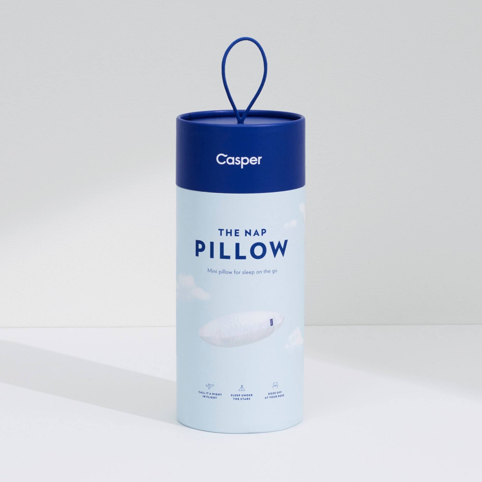 Casper Nap Travel Pillow White