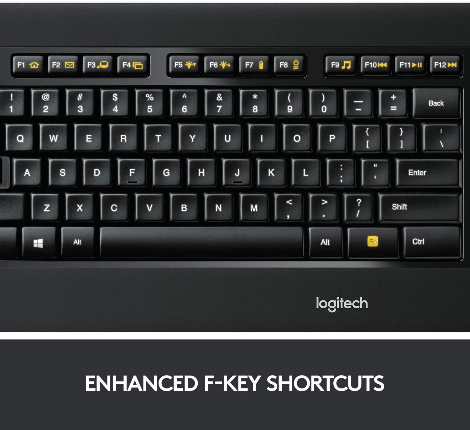 Logitech K800 Wireless Illuminated Keyboard — Backlit Keyboard, Fast-Charging, Dropout-Free 2.4GHz Connection