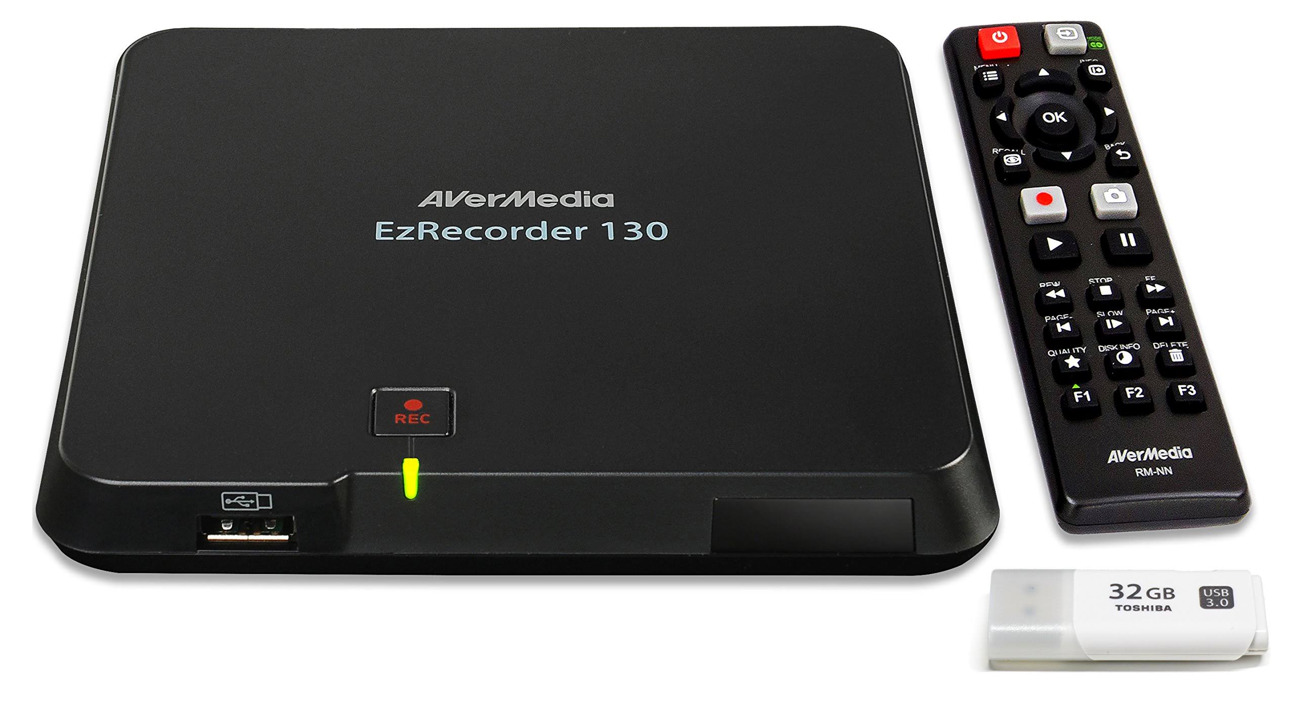 Avermedia EzRecorder, HD Video Capture High Definition HDMI Recorder, PVR, DVR, Schedule Recording (ER130)