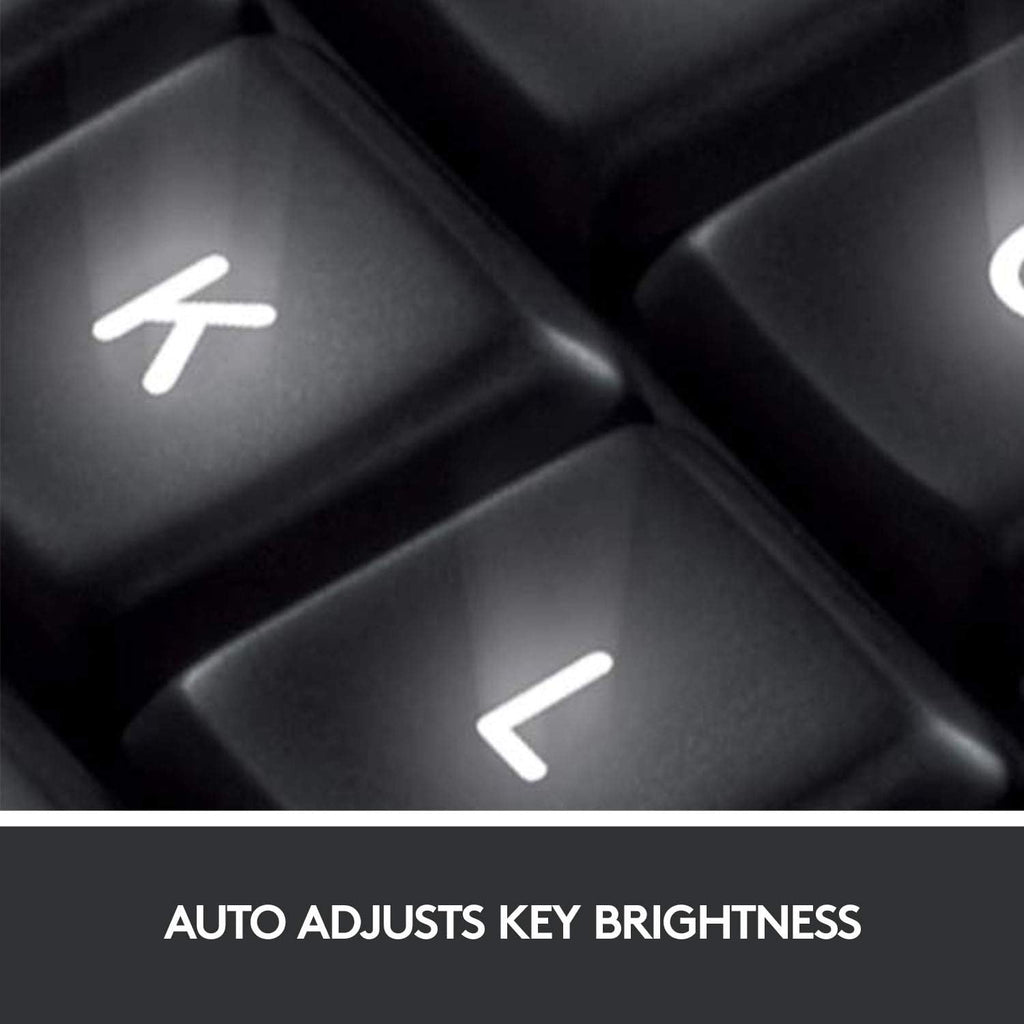 Logitech K800 Wireless Illuminated Keyboard — Backlit Keyboard, Fast-Charging, Dropout-Free 2.4GHz Connection