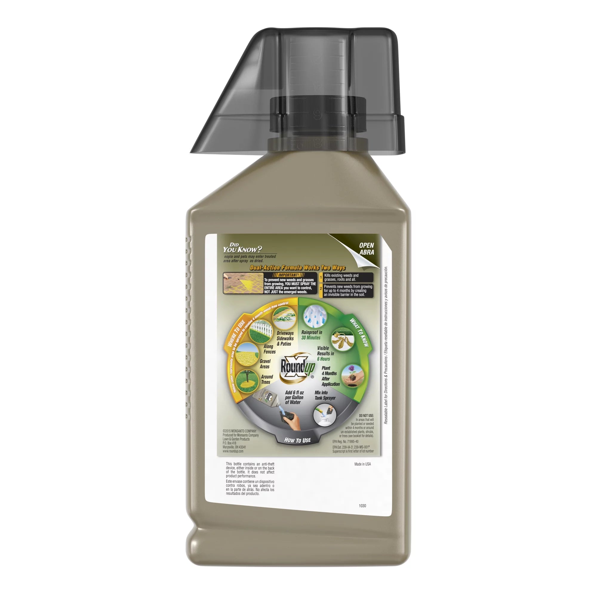 Roundup Concentrate Extended Control Weed & Grass Killer Plus Weed Preventer II 32oz.