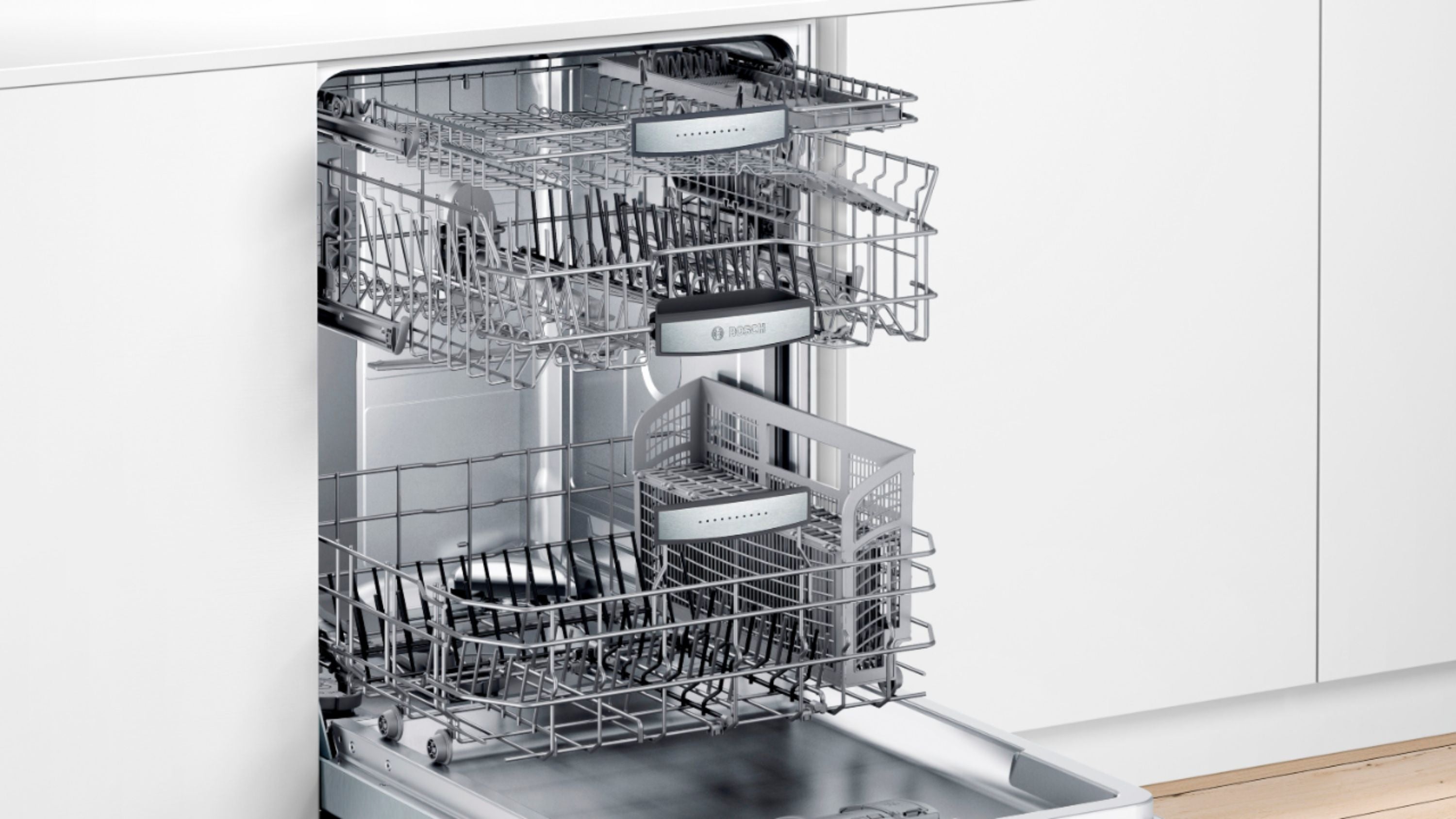 Bosch - 800 Series 24 Top Control Built-In Dishwasher with CrystalDry, Stainless Steel Tub, 3rd Rack, 40 dBa - Stainless steel