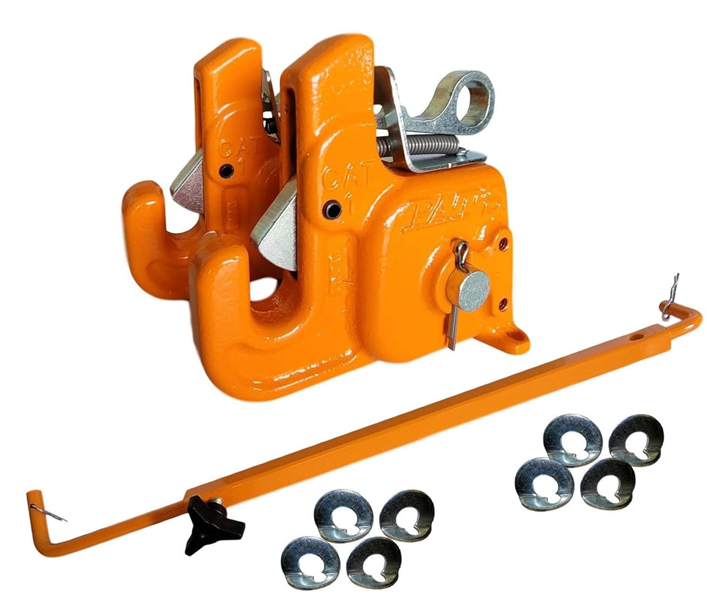 Pat's Easy Change with Stabilizer Bar - Best Quick Hitch System On The Market – Flexible, Durable and Affordable (RED CAT #1)