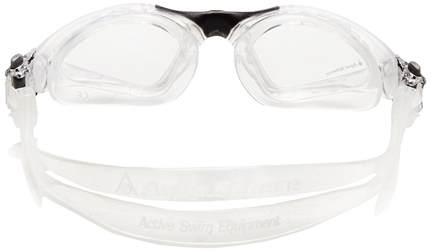 Aqua Sphere Kayenne Goggle with Clear Lens, Clear/Black, Regular