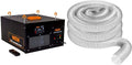 WEN 3410 3-Speed Remote-Controlled Air Filtration System (300/350/400 CFM) & FULTON 4 x 20' Ultra Flex Clear-Vue Heavy Duty PVC Hose - MADE IN USA!
