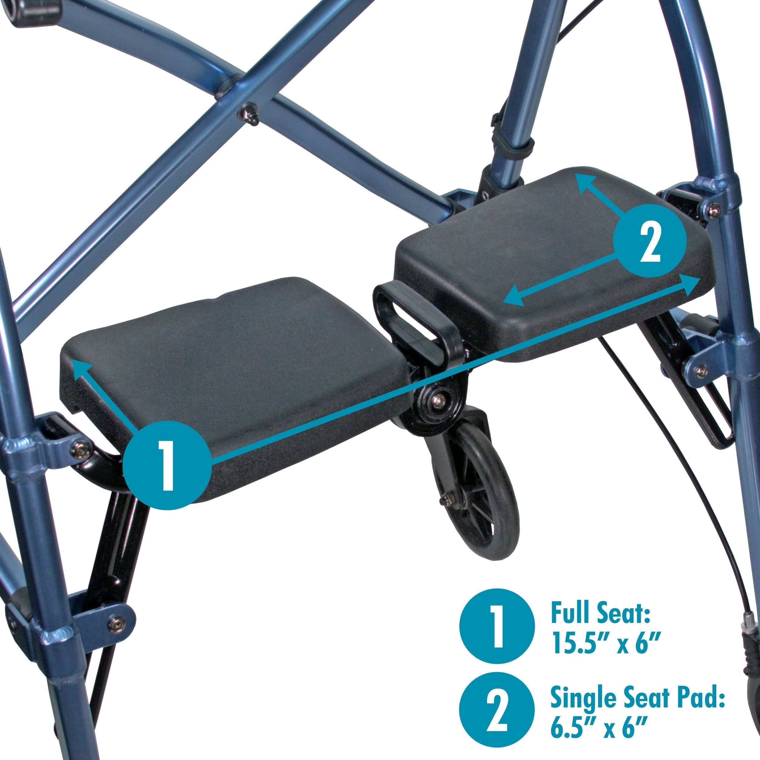 Able Life Space Saver Rollator Cobalt Blue - Each
