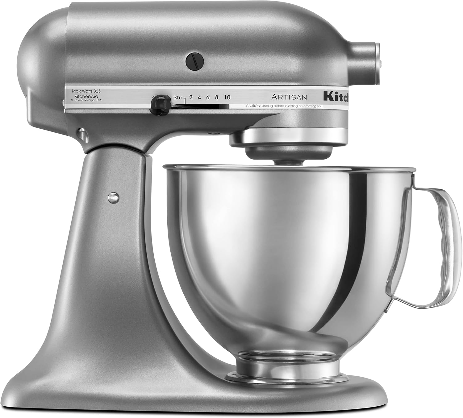 KitchenAid Artisan Series 5 Quart Tilt Head Stand Mixer with Pouring Shield KSM150PS, Cast Iron