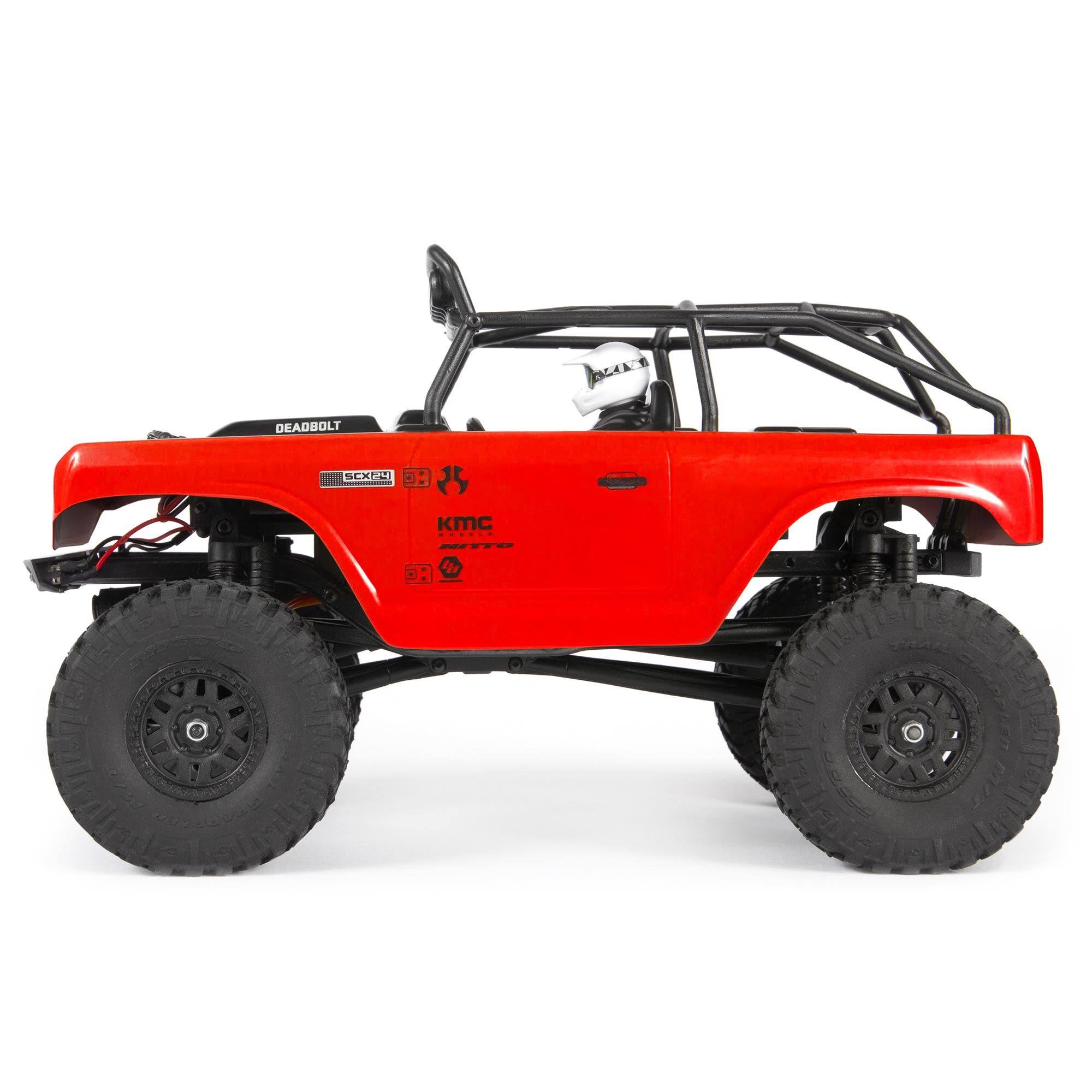 Axial 1/24 SCX24 Deadbolt 4WD Rock Crawler Brushed RTR Red