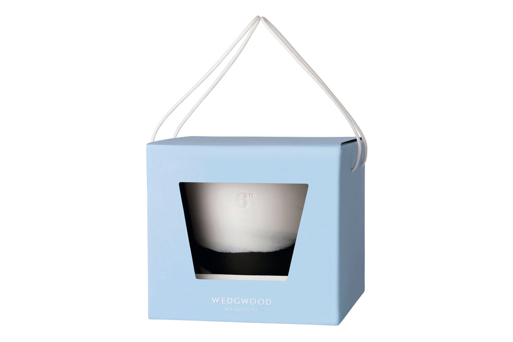 Wedgwood Burlington 6x22 Pot, Black u0026 White