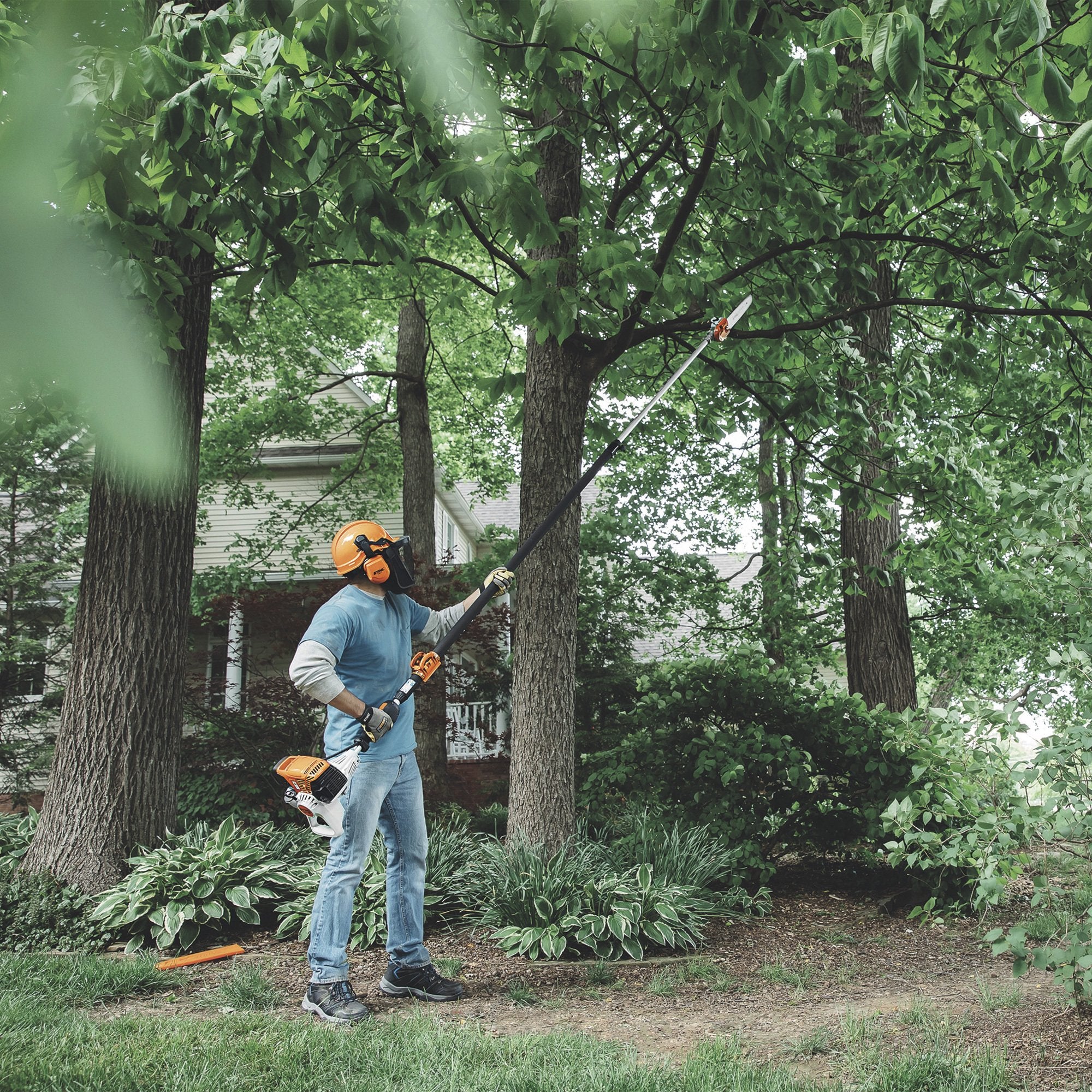 Stihl HT Series Gas-Powered Telescoping Pole Saw — 36.3cc, 14in. Bar, Model# HT131