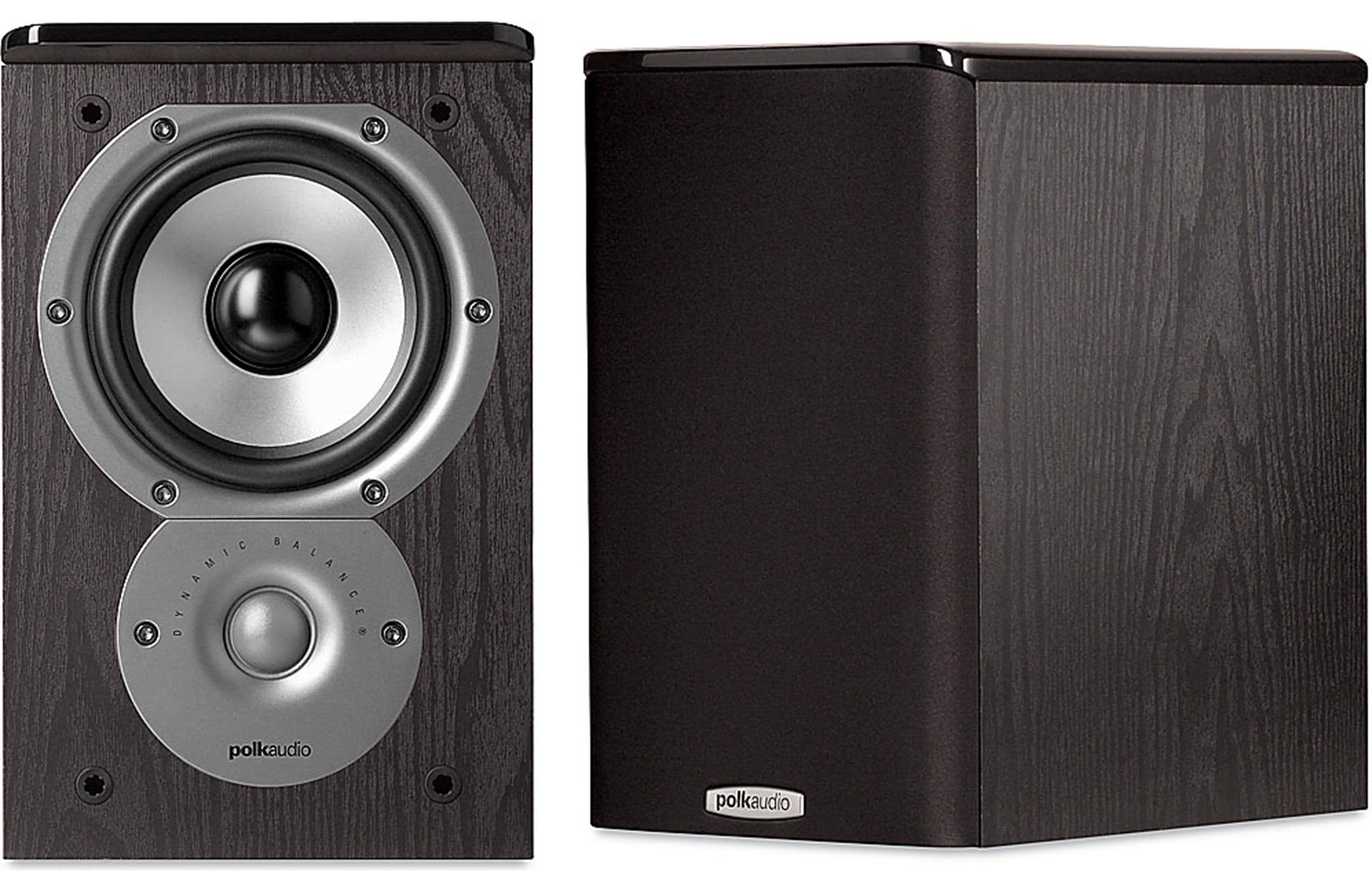 Polk Audio TSi100 Bookshelf Speakers (Pair, Black)