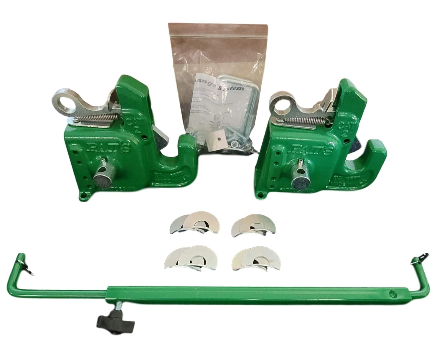 Pat's Easy Change with Stabilizer Bar - Best Quick Hitch System On The Market – Flexible, Durable and Affordable (CAT #1 Green)