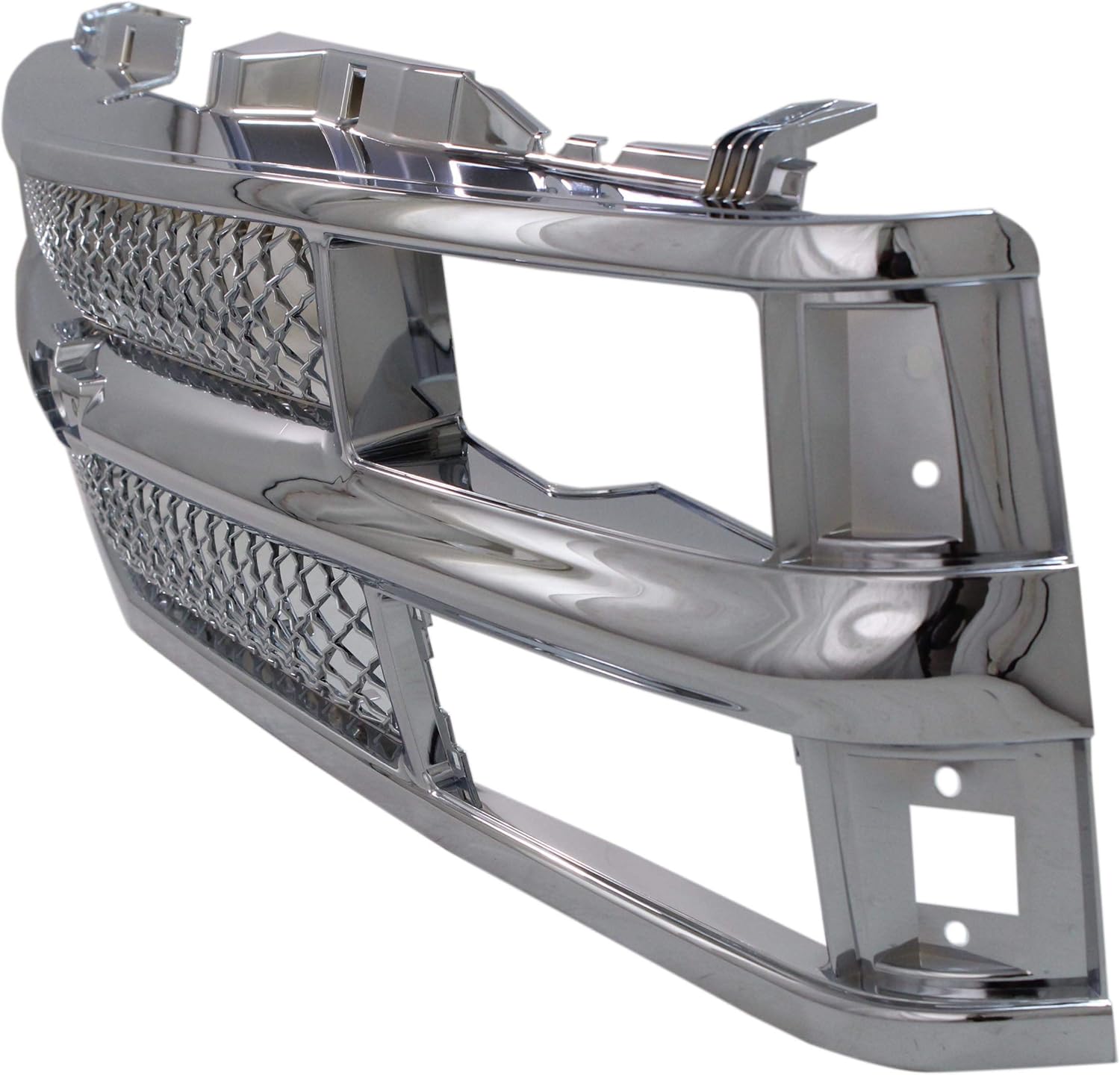 Garage-Pro Grille Assembly Compatible with CHEVROLET C/K FULL SIZE P/U 1994-2000/SUBURBAN 1994-1999 Mesh Insert All Chrome with Dual/Composite HL