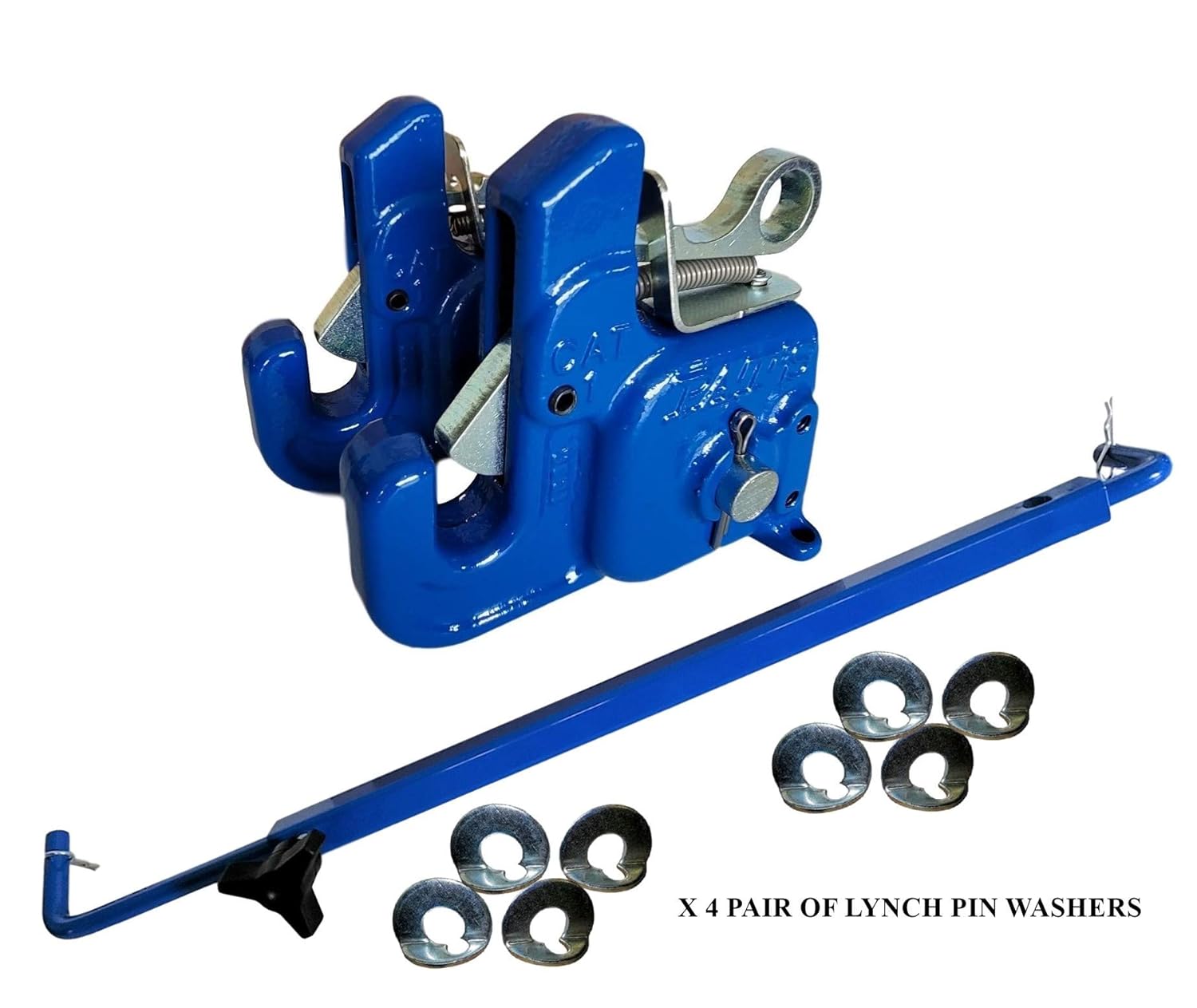 Pat's Easy Change with Stabilizer Bar - Best Quick Hitch System On The Market – Flexible, Durable and Affordable (CAT #1 Green)