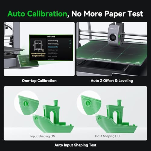 Creality K1C 3D Printer, 600mm/s High-Speed Auto Leveling Clog-Free Robust Direct Extruder K1 SE Upgraded 3D Printer with AI Camera 300°C Printing Silent Mode Support Carbon Fiber Filaments