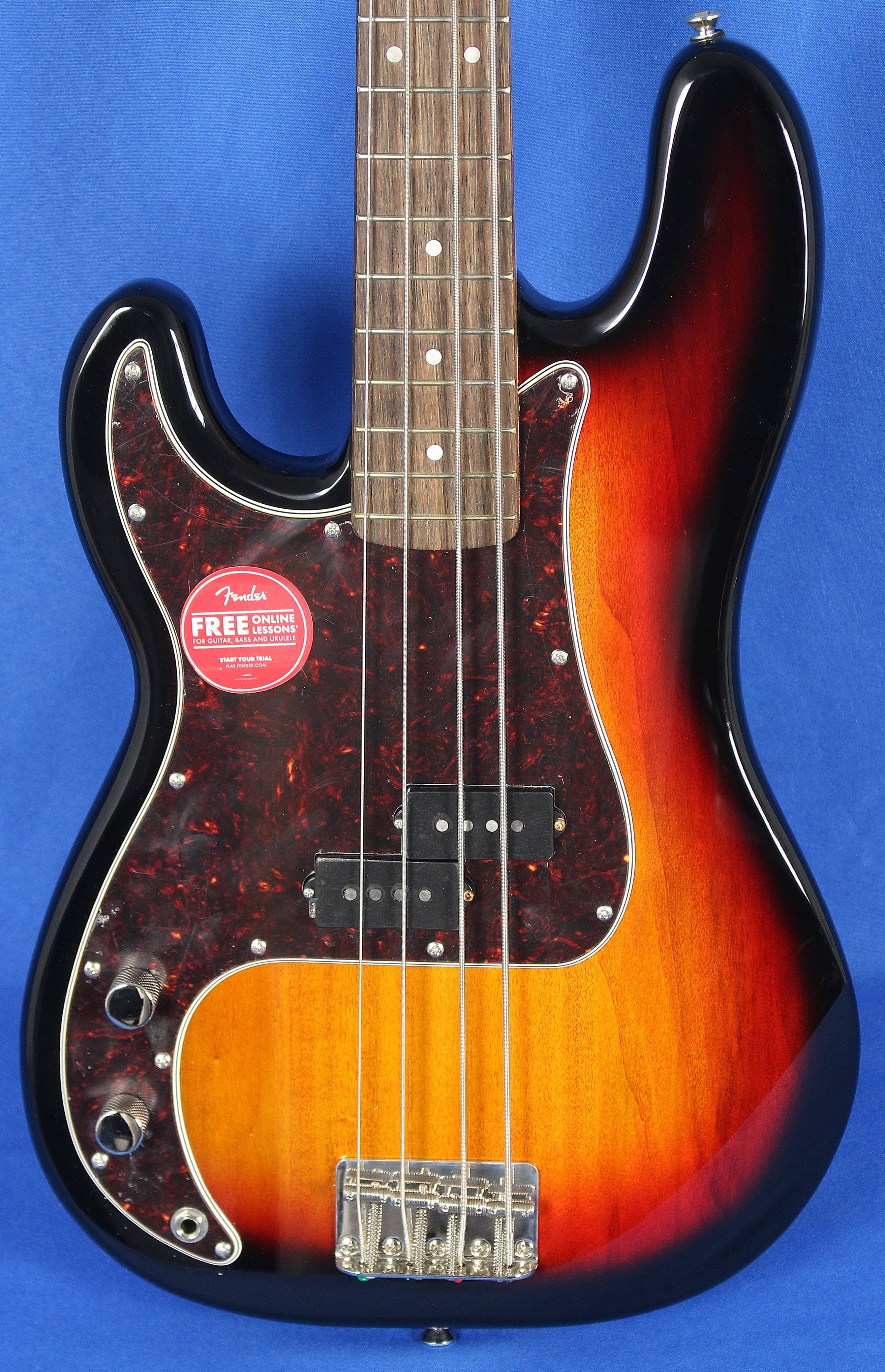 Squier Classic Vibe &60s Left-Handed Precision Bass 3-Color Sunburst