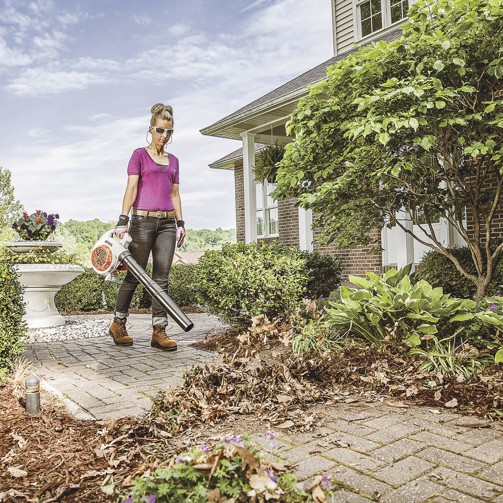 Stihl Gas-Powered Handheld Blower — 27.2cc, 412 CFM, Model# BG 56 C-E