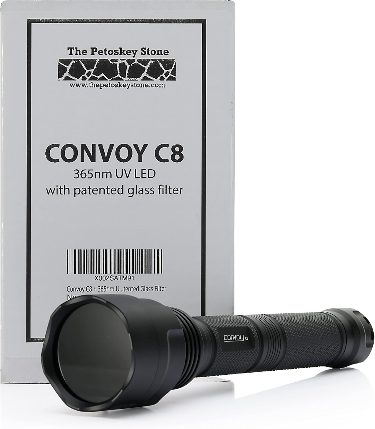 Convoy C8 + 365nm UV LED Flashlight with Patented Glass Filter