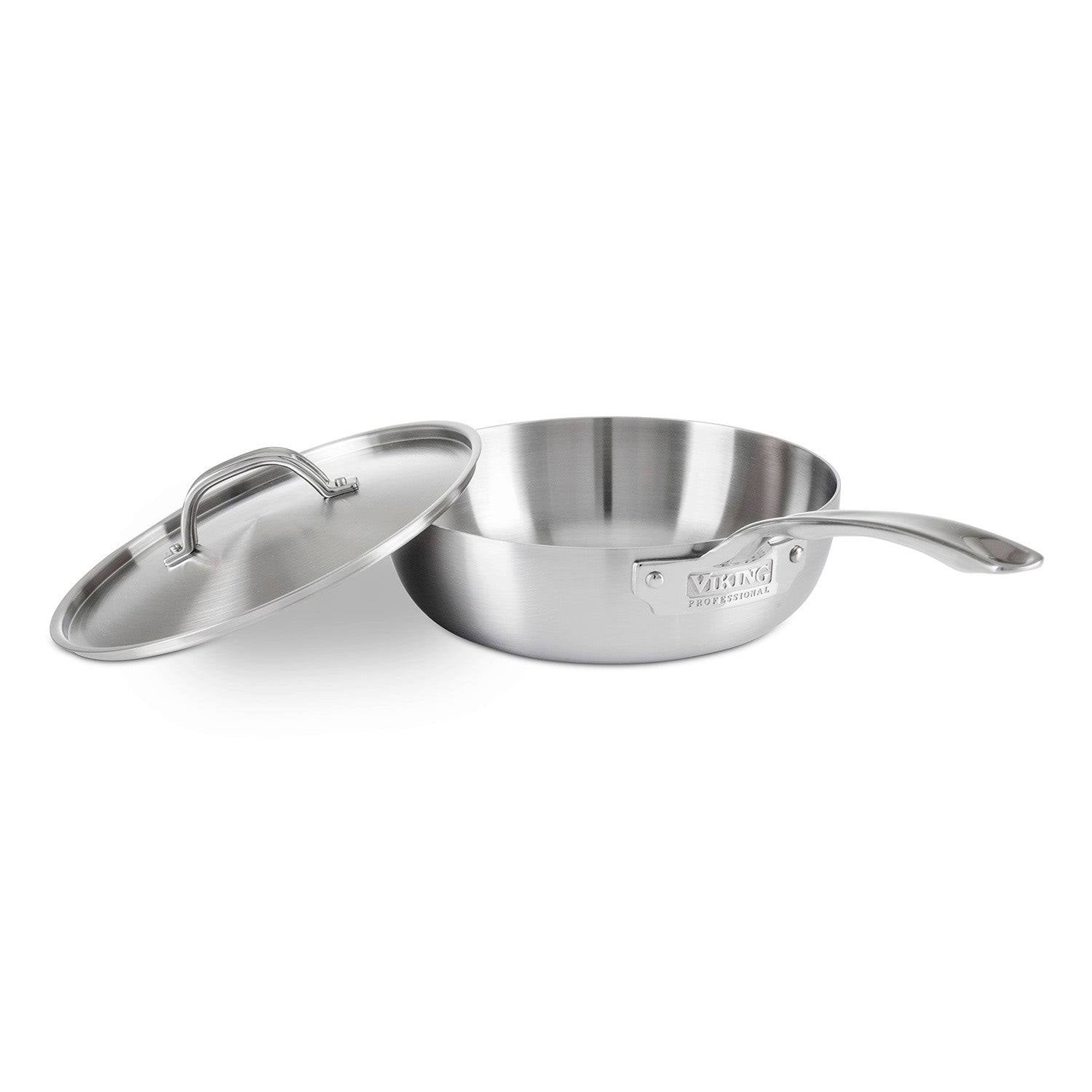 Viking Professional 5-Ply 3-Quart Stainless Steel Saucier
