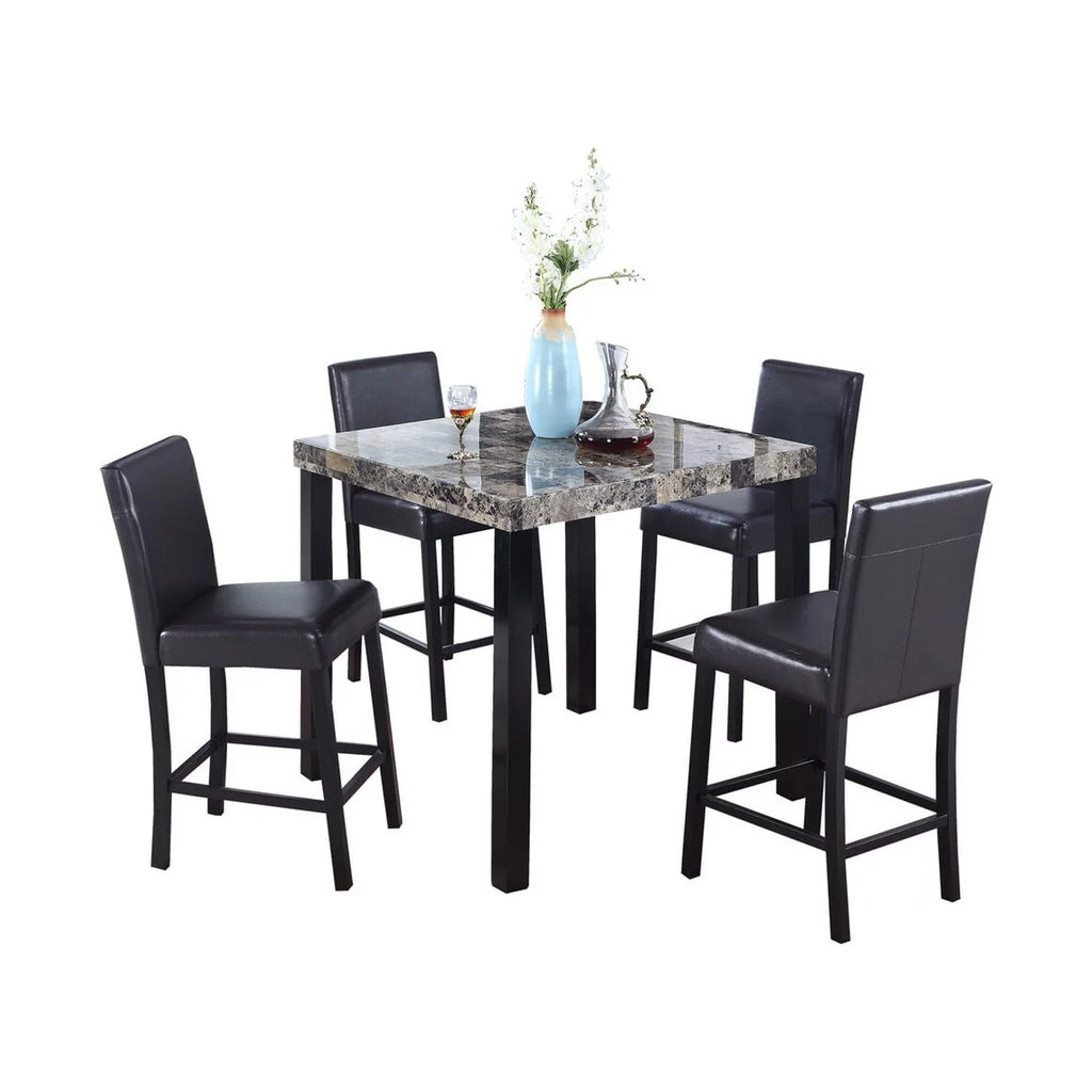 Best Master Furniture Melissa Marble Counter Height Table