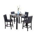 Best Master Furniture Melissa Marble Counter Height Table