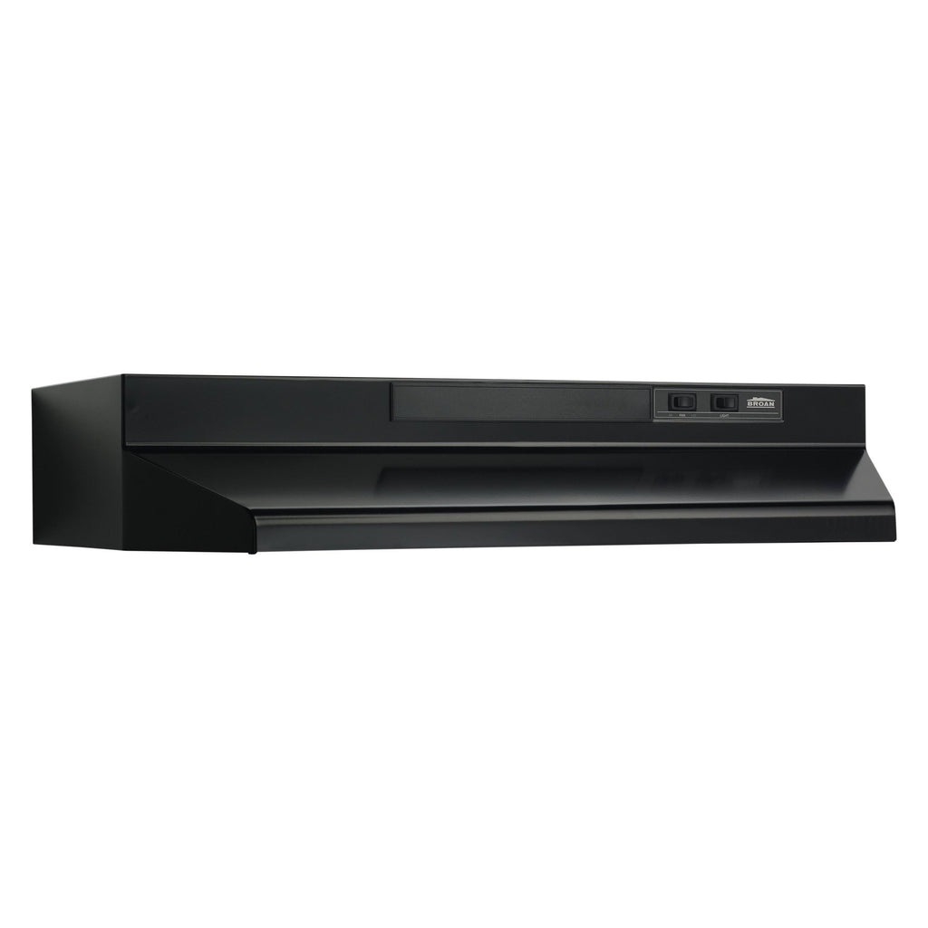 Broan F404223 42 inch Black Convertible Under Cabinet Range Hood