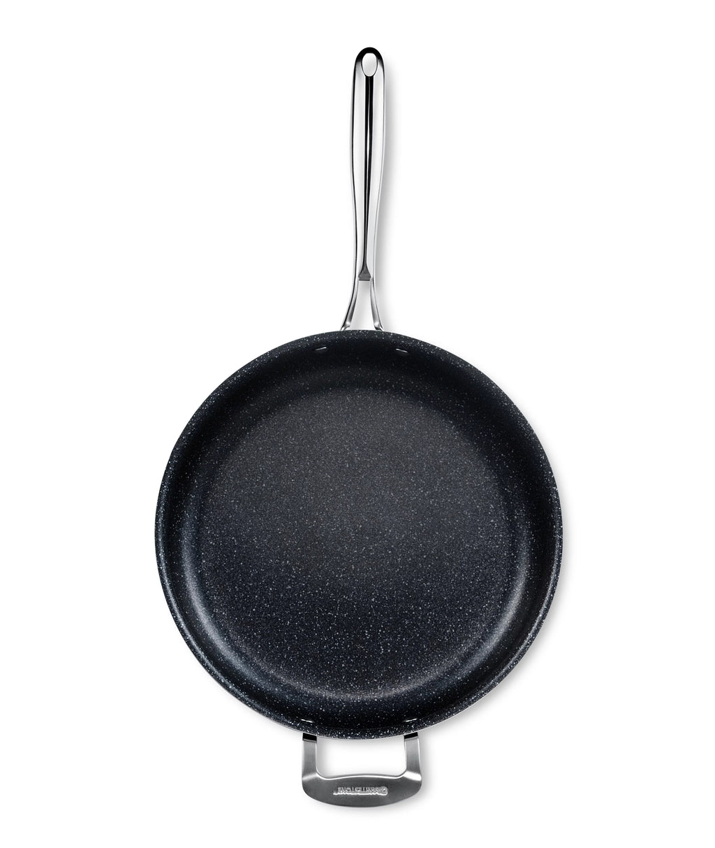 Granitestone Jumbo Cooker with Lid, Nonstick Triple Coated Surface, Family Sized Open Skillet with Stainless Steel Stay Cool & Helper Handle, Oven and Dishwasher Safe