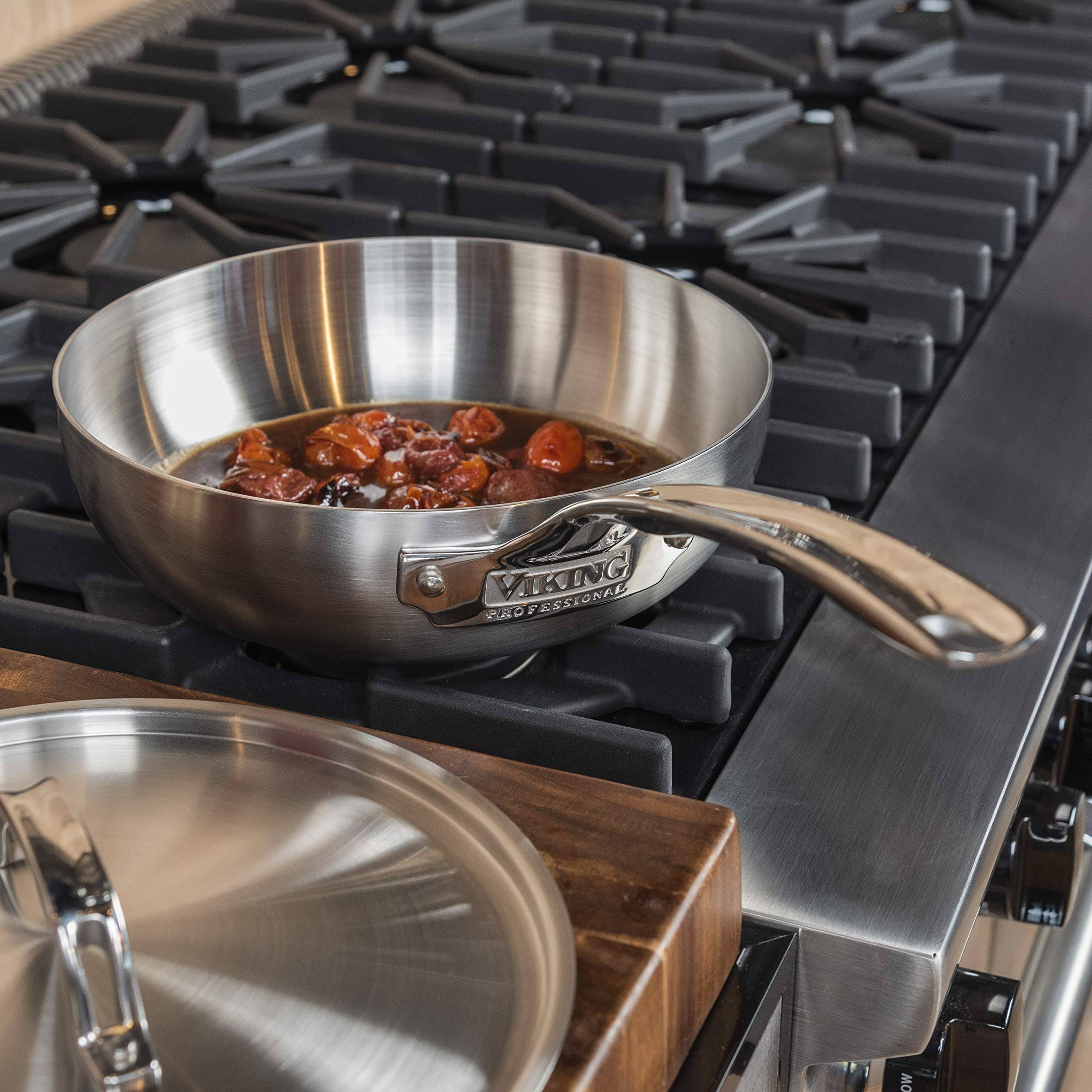 Viking Professional 5-Ply 3-Quart Stainless Steel Saucier