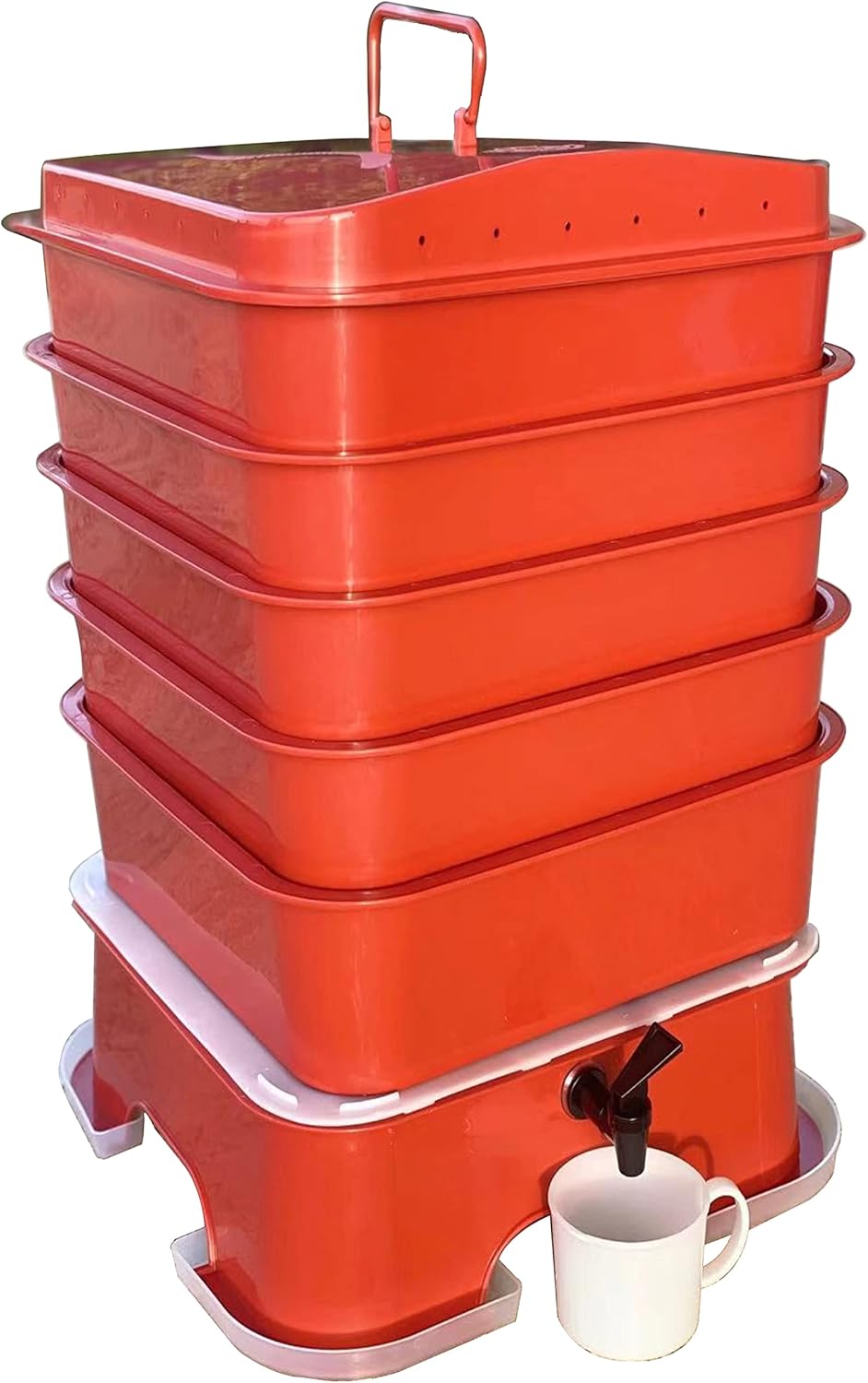 VermiHut Plus 5-Tray Worm Compost Bin – Easy Setup and Sustainable Design
