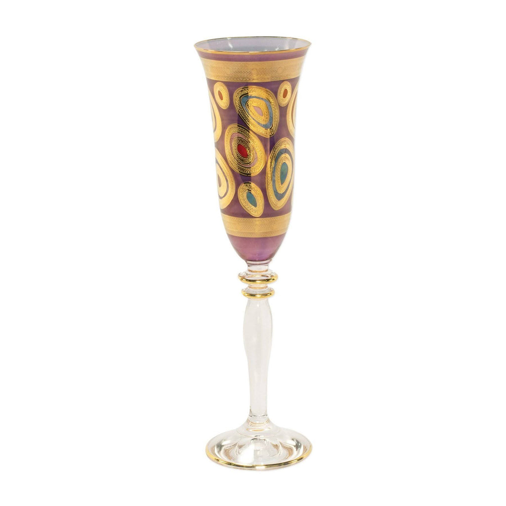 Vietri Regalia Purple Champagne Glass - 20% Off