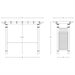 Vita 88′′ x 32′′ x 86.5′′ Fairfield Grande Vinyl Arbor, White, VA84231