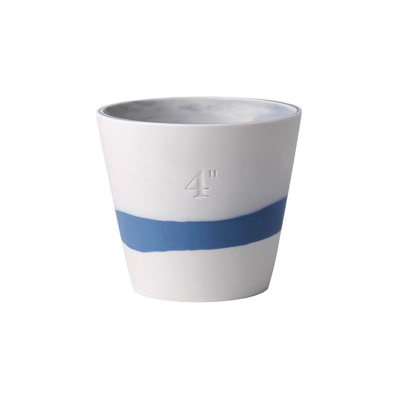 Wedgwood Burlington 6x22 Pot, Black u0026 White