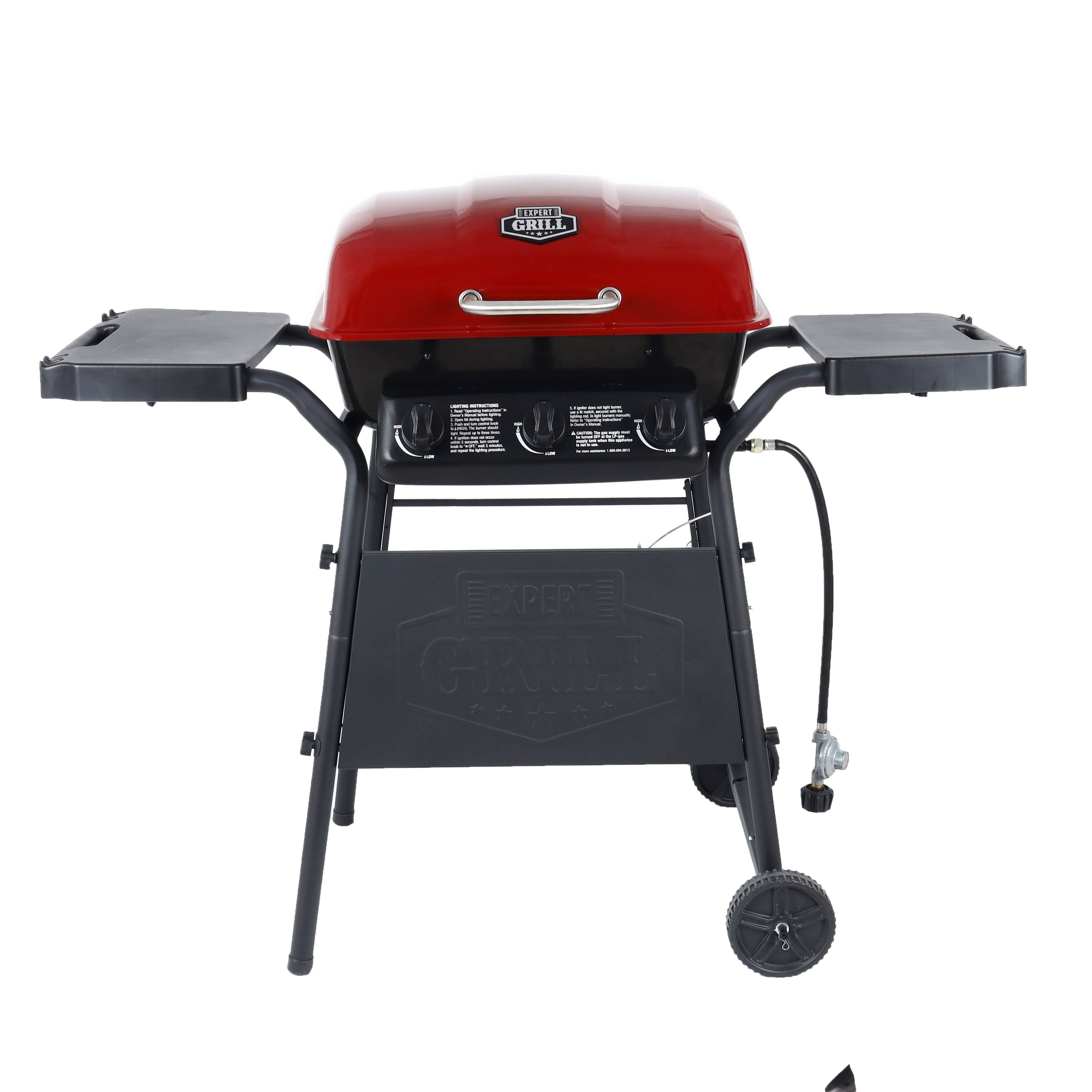 Expert Grill 3 Burner 27,000 BTU GAS Grill, Red, GBC2016WRS