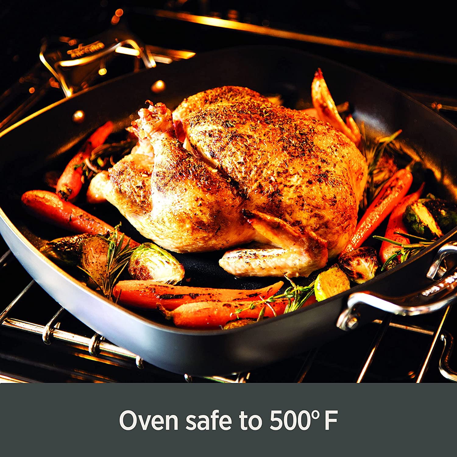 All-Clad H9112S64 Essentials Nonstick Hard Anodized 8.5 and 10.5-inch Fry Pans， 2 Piece， Grey