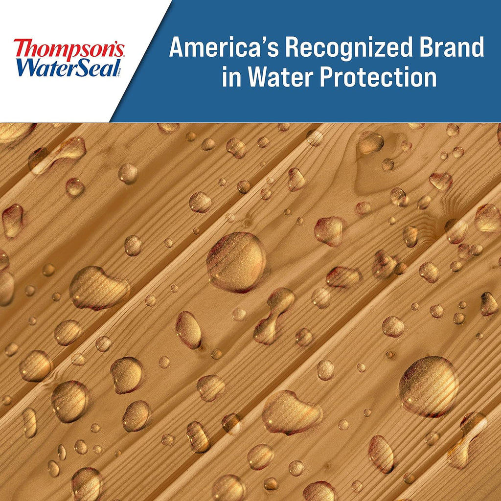 Thompson’s WaterSeal Transparent Waterproofing Wood Stain and Sealer, Harvest Gold, 1 Gallon