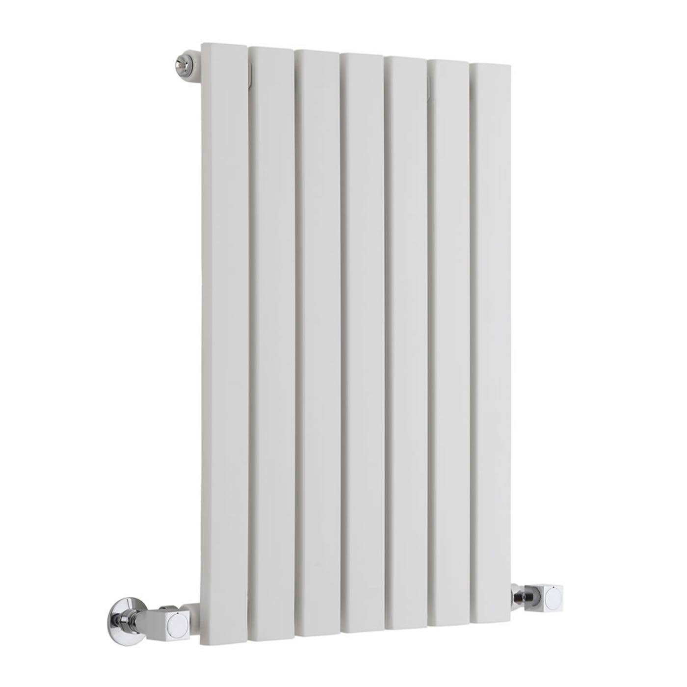 Hudson Reed NAHB0247 Sloane - White Horizontal Flat Panel Designer Radiator 25 x 16 1/2