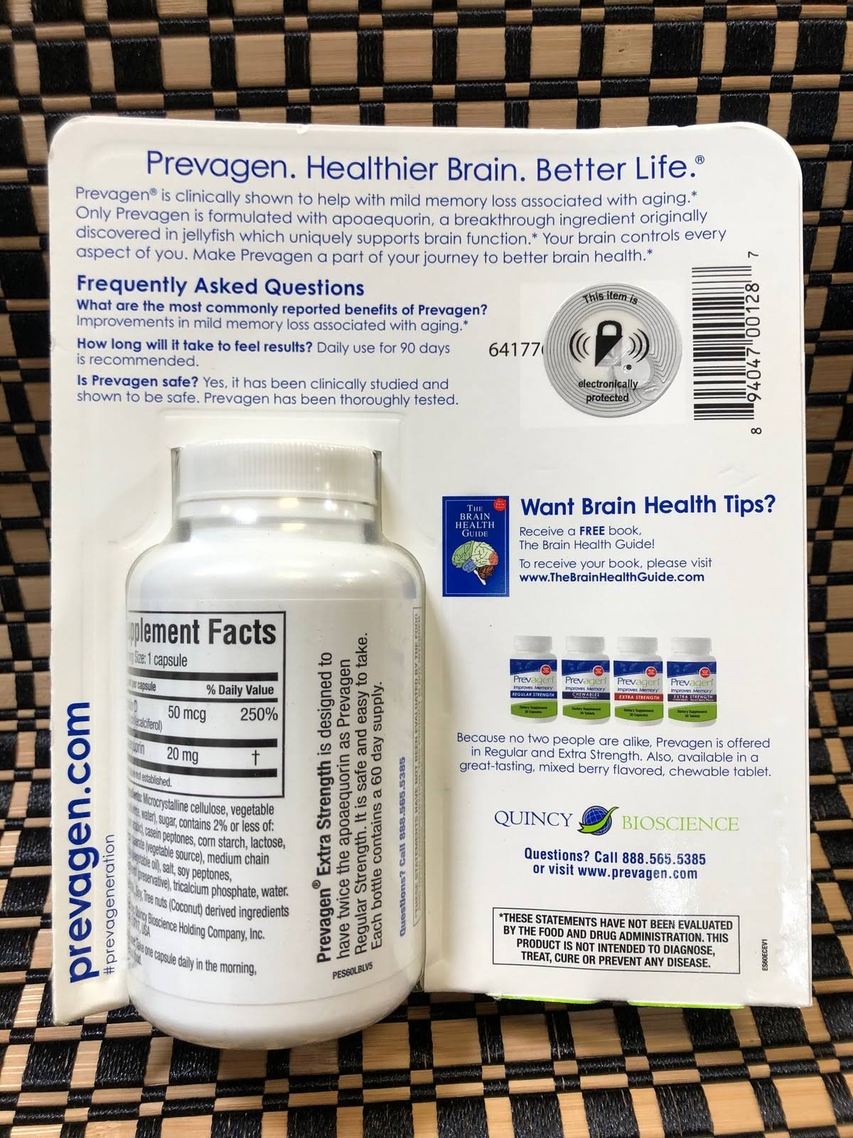 Prevagen Improves Memory Extra Strength Capsules  60 capsules